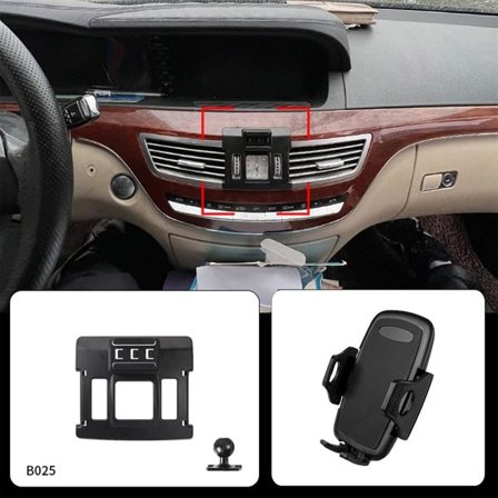 Mobilholder Mercedes-Benz S-Klasse 2008-2012 - Enkel Montering uten Inngrep i Interiør