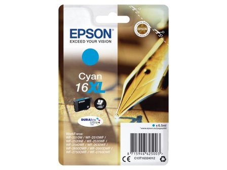 EPSON Bläckpatron C13T16324012 Cyan - Lyreco - Toner och bläck - Bläckpatroner - Bläckpatroner Epson