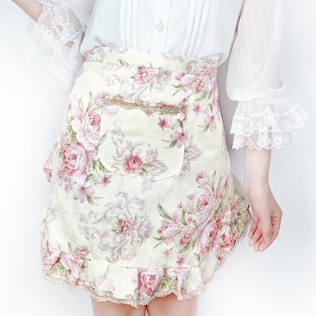 #Mote-forkle i landlig stil med blonder og broderi - Serveringsforkle for servitrisser#