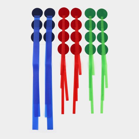 Wskaźniki wiatru Robship Essential Luff & Leech V2, Dynakote 75, 22-pack (8 czerwonych, 8 zielonych, 6 niebieskich) - Jachtowa