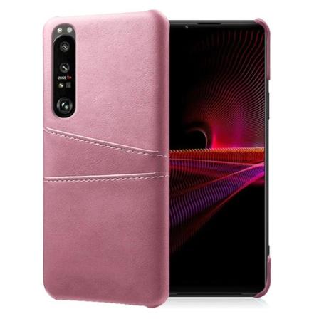 Sony Xperia 1 III skal med korthållare - Rosa Rosa