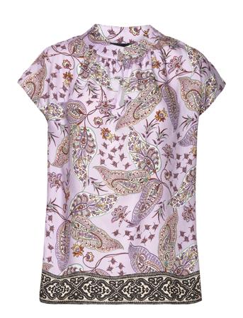 3495 - Prosi Top St Blouses Short-sleeved Multi/mønstret SAND