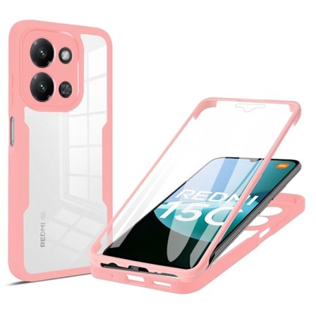 SKALO Xiaomi Redmi 15C (173mm) 360 TPU Suojakuori - Pinkki