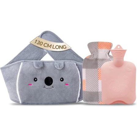 Varmedunk med blødt fleecebetræk til nakke, skuldre, ryg, hænder, ben og talje smertelindring 27x17 cm