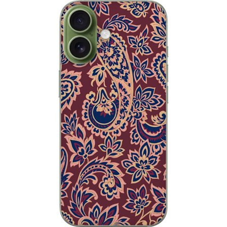 Kompatibelt Mobilskal till Apple Apple iPhone 17 Paisley boho mönster indiskt mönster vintage blommor orientaliskt ornament retro textiltapet design
