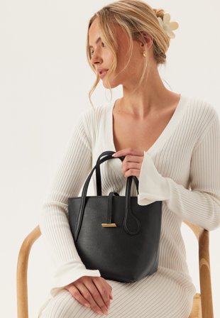 Liffner - Sprout Tote Mini - Black - Kläder - - Bubbleroom