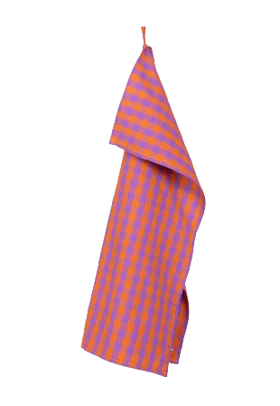 A World of Craft Nina handduk, orange/lila Kökstextil Orange 50x70 cm