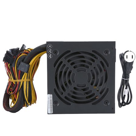 Computer strømforsyning til stationære computere, tilbehør, lydløs ventilator, manuelt justerbar 115/230V ATX 24‐PINUS stik