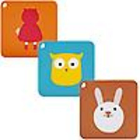 Dyrebrikker for barn, silikonbrikker, sett med 3