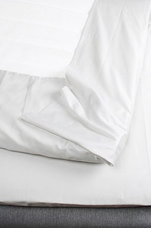 Varnamo of Sweden - Underlak Satin - Grå - Lagner - 150X260 - Fra Homeroom