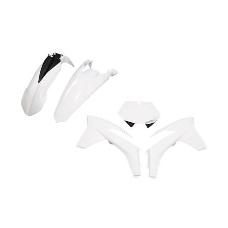 RTech Plastic Kit - White - KTM 250 SX 2012-2012