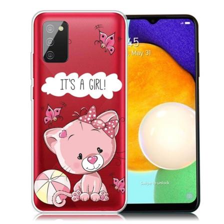 Deco Samsung Galaxy A03s skal - Det Är En Flicka Rosa