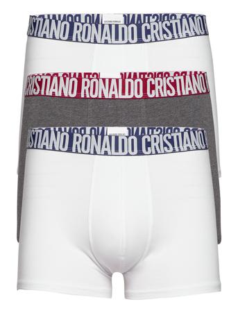 Cr7 Basic, Trunk, 3-Pack Boksershorts Hvit CR7