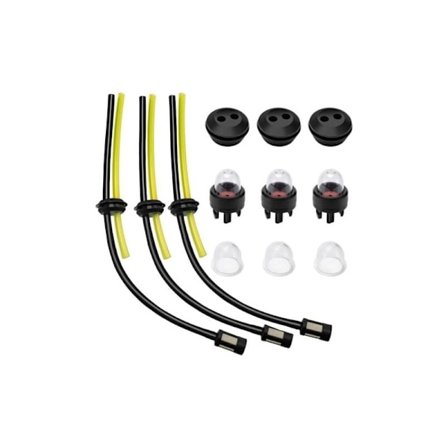 3 Set Universal Bränslefilter Kit, Bränslefilter, för Grästrimmer, Röjsåg
