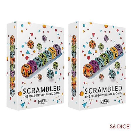 Scrambled Dice Game Hurtigt Ordspil | Stav, Råb og Vind i Denne Ultimative Hjerne-Sprint Udfordring for 1-5 Spillere for Familier, Fest{h}
