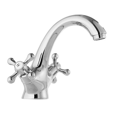 Kylpyhuoneen allashanallinen hana, kaksi kahvaa, kaksi painiketta, yksi kahva