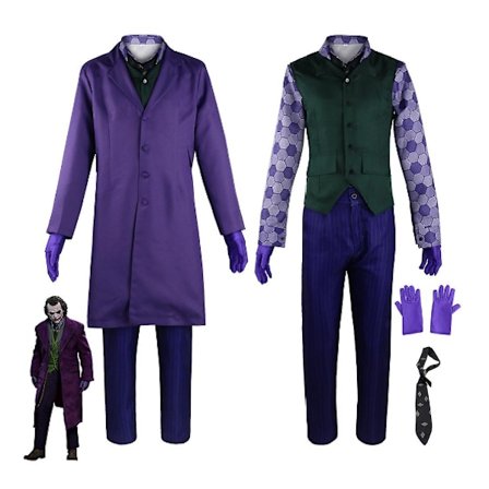 Halloween Joker Deluxe Cosplay kostym