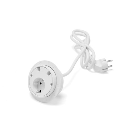 Tischnetzteil UNIFY, 1 Stromanschluss, 4 Kabeldurchführungen, weiß