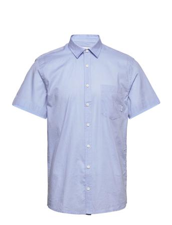 Luoto Ss Shirt Kortærmet Skjorte Blå Makia