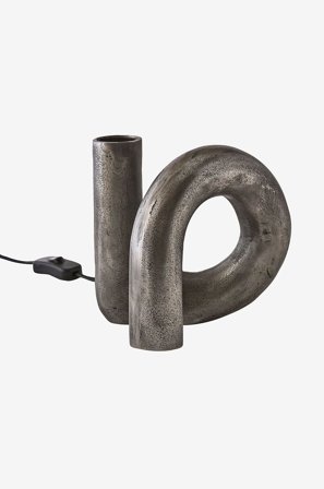 PR Home - Lampfot Notice Swirl 18 cm - Silver - Lampfötter - Från Homeroom