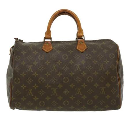 Louis Vuitton Vintage, Pre-owned Speedy 35 Monogram Handbag Bruin, Dames, Maat:ONE Size