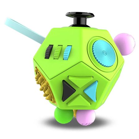 Fidget Cube EDC Anti Stress Relief Legetøj Angst Antistress Sensorisk Fidgeting Terning Legetøj Til Børn Voksne Autisme ADHD Fokus 12 Sider
