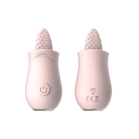 Tunge-slikkende vibrator med 10 vibrationsindstillinger til kvinder (pink)