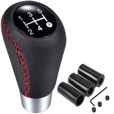 Universal 5-trins Manuel Gearknop Gearstang Autodele Læder, ZQKLA