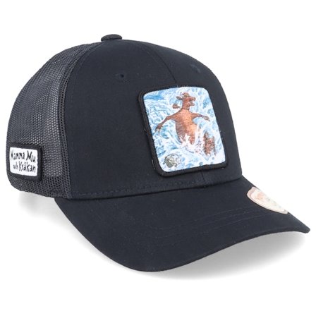 Mamma Mu & Kråkan - Noir trucker Casquette - Kids Badar Black Trucker @ Hatstore
