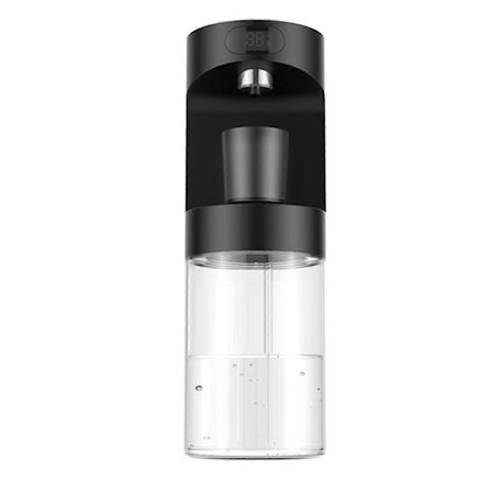 Automatisk munvatten dispenser, 500ml Beröringsfri väggmonterad & bänkskiva, med magnetiska muggar för barn & vuxna Svart