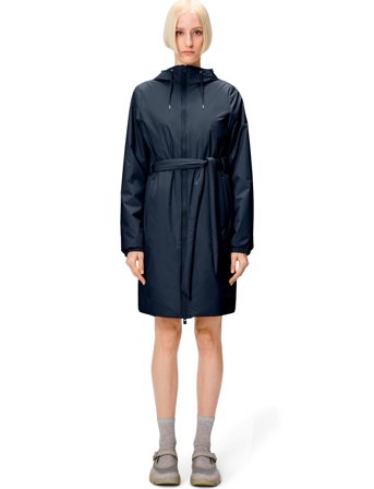 Rains Lohja Long Insulated Curve Jacket W3T2 - Black - L