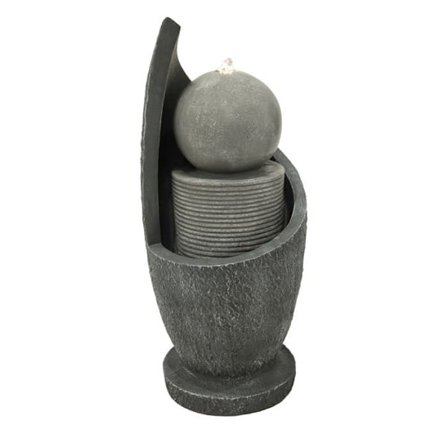 Trädgårdsfontän Elektrisk Cascade "Zen Cascade" Utomhus LED Pump