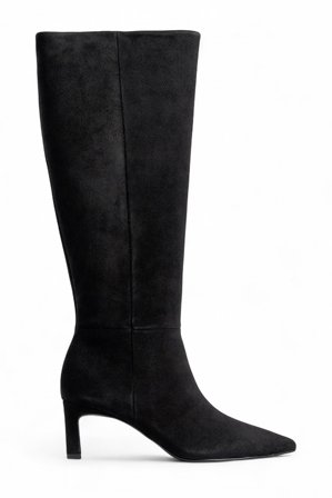 Premium Selection Knähöga stövlar i mocka - Boots - Svart - EU 39