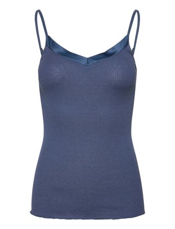 Rosemunde Rwbeatha Silk Sl Strap Satin Tape T - Blue - M