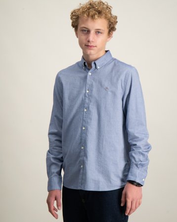 GANT SHIELD OXFORD BD SHIRT Blå Skjorter Gutt - Kids Brand Store