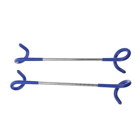 2 stk. Teltlampekroge med skridsikker belægning på de to ender, der har en god skridsikker effekt og også kan beskytte genstande mod slid.