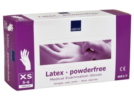 ABENA Latexhandske puderfri XS 100/fp - Lyreco - Skyddsutrustning - Engångshandskar - Latexhandskar