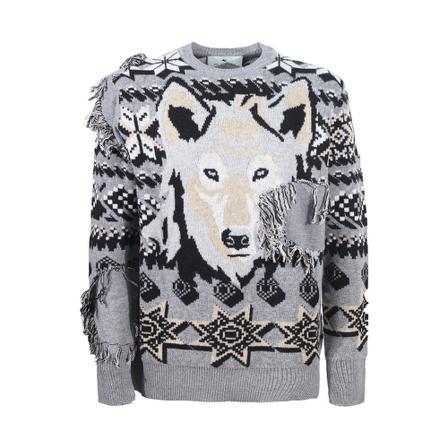 Etro, Round-neck Knitwear Szary, Mężczyzna, Rozmiar: L