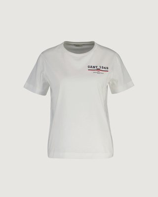 GANT - Varsity shield t-skjorte til dame white