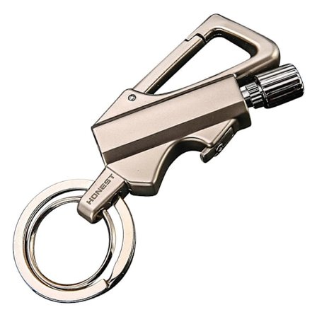 Tændstik Ildstarter Nøglering Flaskeåbner, Permanent Metal Tændstik Petroleum Genopfyldelig Flintlighter til Vandreture Camping