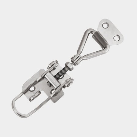 Excenterlås 1852-Marine, 125 mm x 40 mm, med lågbeslag, rustfrit stål