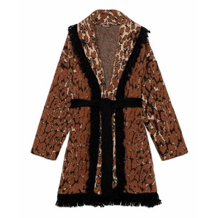 Maliparmi, Cardigans Bruin, Dames, Maat:M,alpaca,leopard