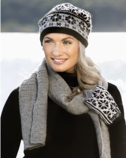 Neuleohje Myssy, lapaset ja kaulaliina