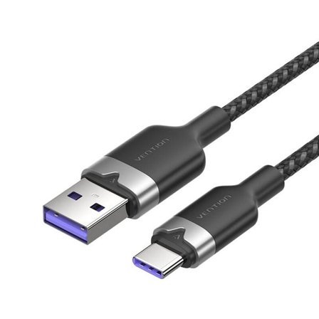 USB 2.0 A till USB-C 6A Vention CTOBH 2M kabel (svart)