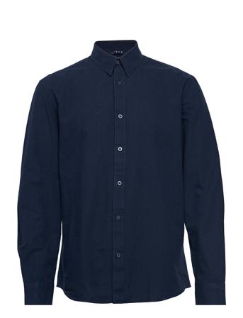 Slhregnew-Linen Shirt Ls Classic W Blue Selected Homme