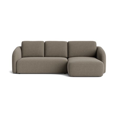 Savona Chaiselongue-Schlafsofa, rechts | Stauraum, Nordic Grau, modernes Design mit Bettfunktion, Bonell-Federung und Nozag-Federn, 94cm