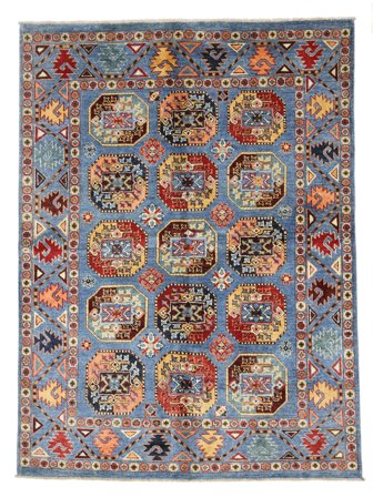 Medallion Small Kazak Fine Rug 150X199 Wool