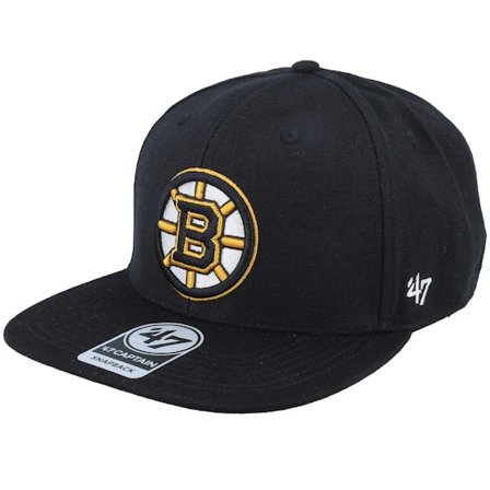 47 Brand - NHL Schwarz snapback Cap - Boston Bruins No Shot 47 Captain Black Snapback @ Hatstore