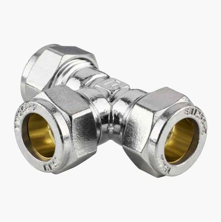 Biltema - Klemringskobling T-rør 10 x 10 x 10 mm