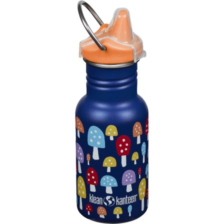 Klean kanteen Kid Classic Narrow Sippy vesipullo nokalla 355 ml, mushrooms